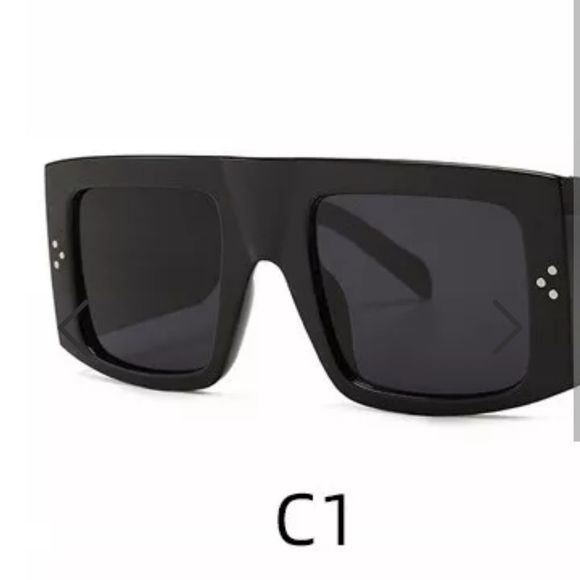 NWT OVERSIZED SQUARE FRAME DESIGNER STYLE SUNGLASSES  w Case Quality!! - Picture 8 of 13